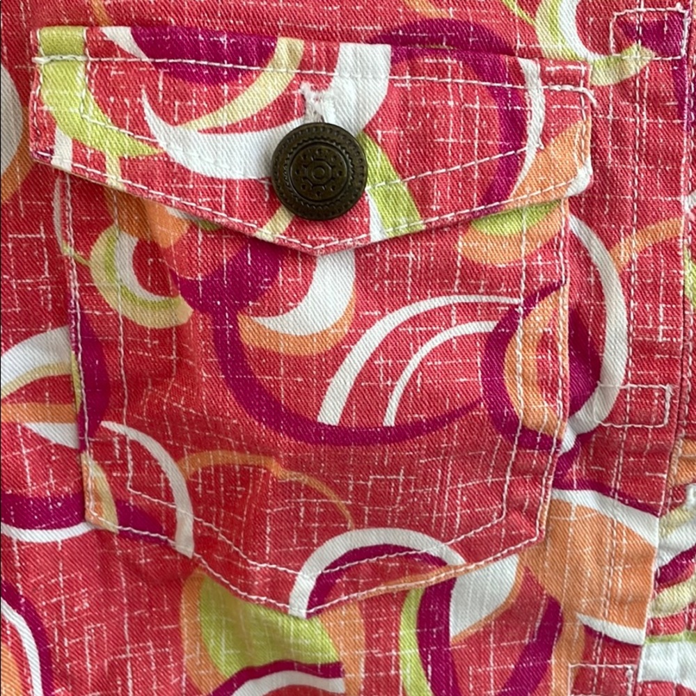 Ruby Road Cropped Button Front Multi ColorJacket - Picture 2 of 10